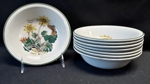 Wedgwood England Florabunda Ficaria Verna Set of 8 Cereal Bowls - Picture 1 of 11