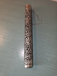 Antique Silver Scroll Container-Very Ornate - Picture 1 of 8