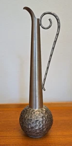 Vintage Selandia Norway Pewter Decorative Thin Handled Pitcher - Picture 1 of 8