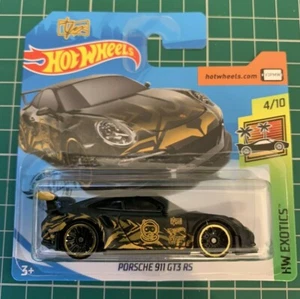 Hot Wheels Porsche 911 GT3 RS HW Exotics Black Gold Number 162 New and Unopened - Picture 1 of 2
