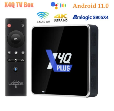Ugoos X4Q Android 11 S905X4 Smart TV BOX 4G 32G/64G Wifi AV1 4K HDR Media Player - Image 1 of 4