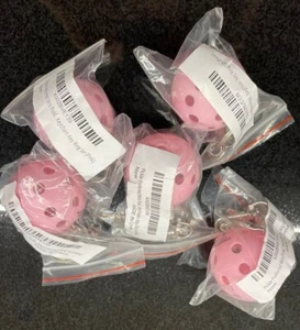 Pack of 5 New Pickle Preferred Mini Pickleball Key Chain Key Ring Set - Picture 1 of 5