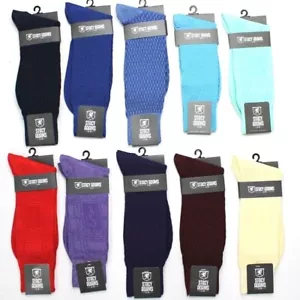 Para Hombre Stacy Adams Calcetines Color Liso Vestido Informal Calcetines Muchos Colores - Imagen 1 de 12