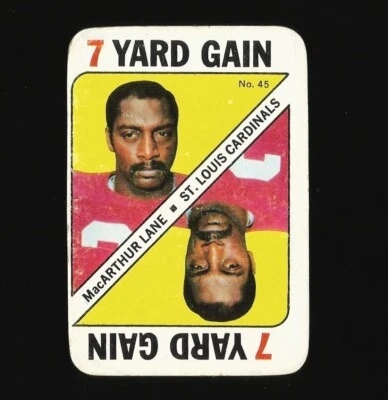 1971 Topps Football Game Piece MacArthur Lane #45  Number 45 - Image 1 of 3