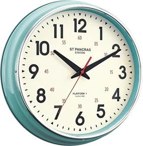 Vintage Retro 12.4" Metal Wall Clock Silent Non-Ticking Easy Read Home Office Ba - Picture 1 of 1