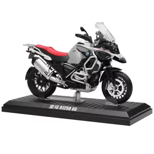 1:12 Scale 2021 BMW	R1250 GS Motorcycle Model Diecast Motorbike Toy Kids Sliver - Picture 1 of 6