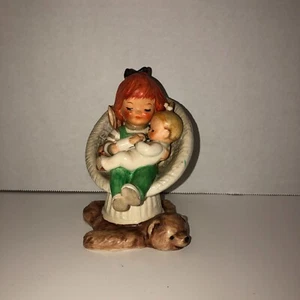Figurina vintage Goebel Charlot BYJ66 BABY SITTER GERMANIA TESTA ROSSA firmata - Foto 1 di 6