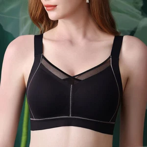 Sexy Womens Bras Non-wired Everyday Comfortable Brassiere Soft Stretch Underwear - Picture 1 of 19
