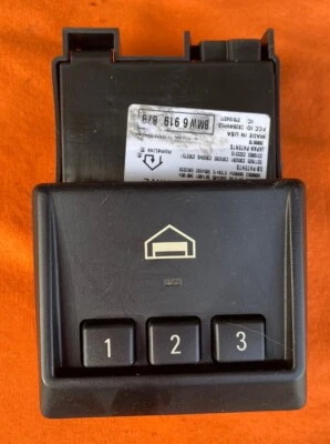✔️BMW E38 E39 E46 Homelink 3-Button Garage Door Opener Rolling Code light lit oe - Image 1 of 4