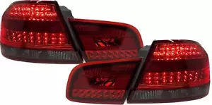 LED Back Rear Tail Lights In Red Black Pair For BMW E92 Coupe 06-09 - Picture 1 of 6