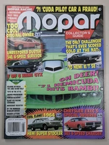 Mopar Collectors Guide Magazine August 2002 Dodge Plymouth Cuda Challenger GTX - Picture 1 of 2