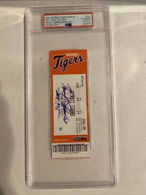 Miguel Cabrera Signed Inscribed 3000 Hit Full Ticket Authentic AUTO PSA 10 - Image 1 of 4