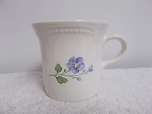 Tazza da tè caffè vintage in ceramica Pfaltzgraff con fiori viola - Foto 1 di 6