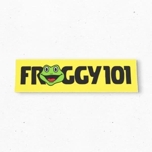 FROGGY 101 FM Scranton PENNSYLVANIA Bumper Sticker - Radio Vintage The Office - Picture 1 of 4