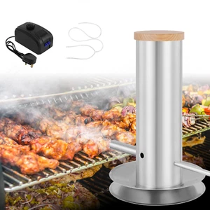 Electric Cold Smoke Generator Wood Pellets Outdoor Smoker Grill Barbecue Tool UK - Picture 1 of 12