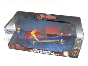 Jada 31193 Diecast Captain Marvel und 1973 Ford Mustang Mach 1 Auto Maßstab 1:24 - Bild 1 von 10