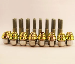 Conjunto De 16 x 3/8" UNF Clásico Mini Rueda Extendida Tacos Y Estilo OE Nueces - Imagen 1 de 3