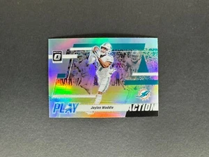 Jaylen Waddle 2023 Panini Donruss Optic Play Action Holo #4 Dolphins - Picture 1 of 2