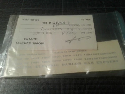 SUYDAM - transfer HO train - P.E. LETTERING - 5144A PACIFIC ELECTRIC PARLOR CAR - Photo 1/3