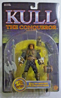 Figura de acción Kull el Conquistador con armadura de batalla ardiente ToyBiz 1997 nueva en caja Foto 1 de 4