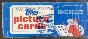 1993 Topps Baseball Series 1 Factory Sealed GOLD Unopened VENDING Baseball Box - Picture 1 of 4