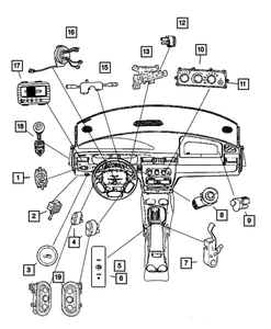 Genuine Mopar Multi-Function Switch 4608603AN - Picture 1 of 1