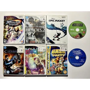 Nintendo Wii Bundle Video Game Lot🔥Mickey Zack Wiki Soul Caliber Conduit - Picture 1 of 4