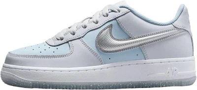 Nike Air Force 1 BG Big Kid platina pura/prata metálica (HQ3249 043) - Imagem 1 de 4