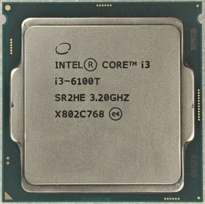 6th Gen Intel Core i3-6100T CPU 3.20GHz Skylake LGA-1151 Dual-Core Desktop SR2HE - Image 1 of 2