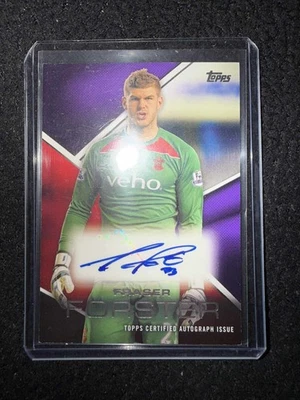 2014 Topps Premier Gold Fraser Forster Southampton Purple Autograph 48/50 - Image 1 of 3