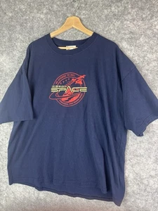 Vintage Disney World Tshirt Mens XL International Space Center Epcot Rocket Y2K - Picture 1 of 7