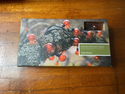 Cadena de luces naranja café 25 luces interior exterior decoración casa Foto 1 de 4