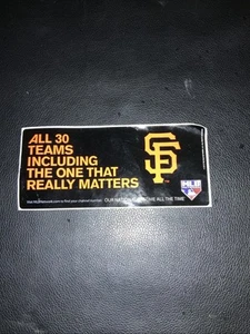 2010 San Francisco Giants MLB Netzwerk Autoaufkleber MLB #100 - Bild 1 von 5