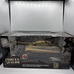 Forces of Valor German King Tiger Tank 1:32 Scale open box. Broken platform - Picture 1 of 11