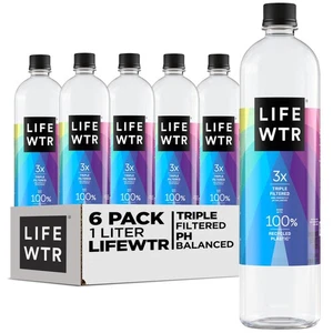 LIFEWTR Premium Gereinigtes Wasser pH Ausgeglichen mit Elektrolyten 100% Recycling Pl... - Bild 1 von 2
