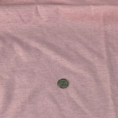 Vintage T-shirt Knit Cotton Pink Soft Fabric Loop 1.5 yards x 65” W NOS - Image 1 of 4