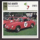 1956-1960 Fiat Abarth 750 GT Coupe Zagato Series 2 Car Photo CARD 1957 1958 1959