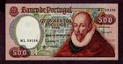 PORTUGAL 500 ESCUDOS Banknote 1979 S/N ML59166 Zustand II+  aUNC qFDS - WPM 177