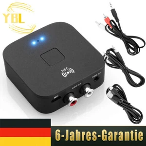 Bluetooth 5.0 Empfänger Drahtloser Audioadapter mit 3.5mm Eingang AUX NFC HiFi - Bild 1 von 9