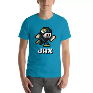 Jacksonville Jaguars NES Football Player 8-bit Tecmo Super Bowl Nintendo T-Shirt - Picture 1 of 9