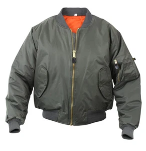Rothco Kids MA-1 Flight Jacket - Sage Green - Picture 1 of 2