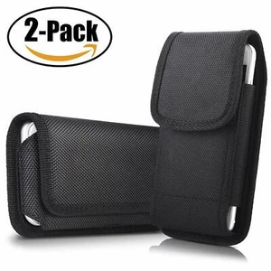 2 Packs Belt Clip Nylon Holster Pouch Case Cover For iPhone XR 8 7 6S Plus S10+ - Picture 1 of 12