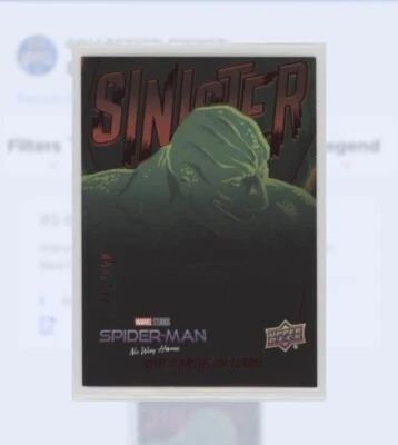 2023 SPIDER-MAN NO WAY HOME SINISTER RED RHYS IFANS LIZARD S-8 /199 ePack Read👇 - Image 1 of 2