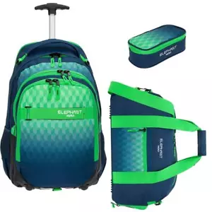 Trolley Jungen 3T Set Schultrolley Elephant Hero Signature Trolly 12811 Cube tsm - Bild 1 von 12