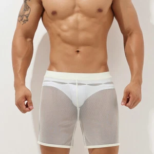 Pantalones cortos transparentes de malla transparente Seobean para hombre - Imagen 1 de 16