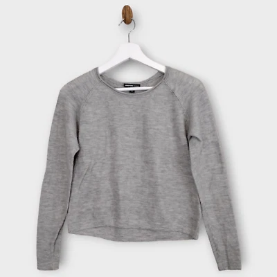 James Perse Sweater Women's 2 Gray Soft Cashmere Crew Neck Minimalist Pullover - Image 1 of 4
