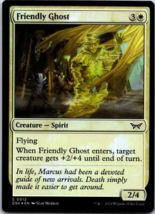 Friendly Ghost Foil - Duskmourn: House of Horror #12 MTG DSK - Picture 1 of 2