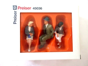 Preiser 45036 G Seated People Figures (Set of 3) - Picture 1 of 2
