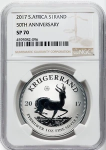 South Africa 2017 - Republic 50th Anniversary of Krugerrand - NGC SP70 - PERFECT - Picture 1 of 2