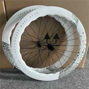 6560 Carbon Road Bike Wheels 700C Disc Brake Gloss Matte Bicycle Wheelset 65mm - Picture 1 of 26